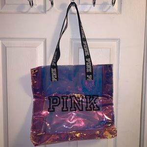 Holographic PINK Tote Bag